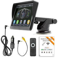 Load image into Gallery viewer, 7 inch Wireless CarPlay Radio Multimedia Player 1080P IPS Touch Screen MP5 Radios Bluetooth Monitor, B600W