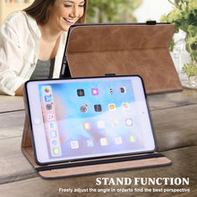Load image into Gallery viewer, Solid Color Embossed Striped Leather Tablet Case, For iPad 10th Gen 10.9 2022
