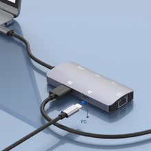 Load image into Gallery viewer, Onten OTN-UC910 USB-C / Type-C Portable Multifunctional HUB Docking Station, OTN-UC910