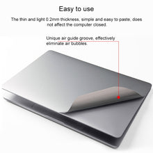 Load image into Gallery viewer, 4 in 1 Upper Cover Film + Bottom Cover Film + Full-support Film + Touchpad Film Laptop Body Protective Film Sticker, For Retina 12 inch A1534, For Pro 13.3 inch A2159, For Air 13.3 inch A1466, For Pro Retina 13.3 inch A1425, For Pro 15.4 inch A1707    ...