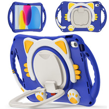 Load image into Gallery viewer, Cute Cat King Kids Shockproof EVA Tablet Case, For iPad 10th Gen 10.9 2022