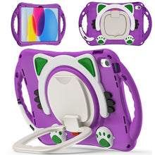Load image into Gallery viewer, Cute Cat King Kids Shockproof EVA Tablet Case, For iPad 10th Gen 10.9 2022