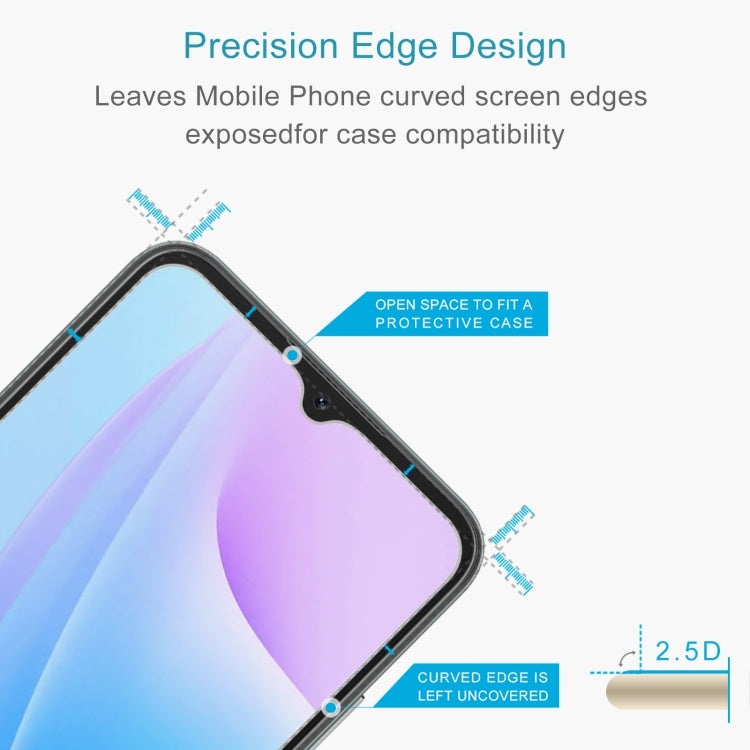 50 PCS 0.26mm 9H 2.5D Tempered Glass Film, For Blackview A52(50 PCS)