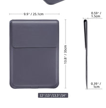 Load image into Gallery viewer, PU Leather 4 in 1 Laptop Bag with Functional Bracket, For MacBook 12 / 14 inch, For MacBook 15 / 16 inch