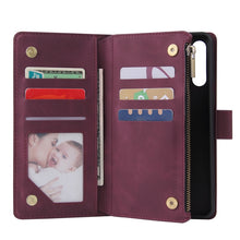 Load image into Gallery viewer, Multifunctional Horizontal Flip Leather Case, with Card Slot &amp; Holder &amp; Zipper Wallet &amp; Photo Frame, For Samsung Galaxy A21, For Samsung Galaxy A41, For Samsung Galaxy A70S, For Samsung Galaxy Note10 Lite, For OnePlus 8, For OnePlus 8 Pro, For Huawei P...