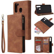 Load image into Gallery viewer, Multifunctional Horizontal Flip Leather Case, with Card Slot &amp; Holder &amp; Zipper Wallet &amp; Photo Frame, For Samsung Galaxy A21, For Samsung Galaxy A41, For Samsung Galaxy A70S, For Samsung Galaxy Note10 Lite, For OnePlus 8, For OnePlus 8 Pro, For Huawei P...