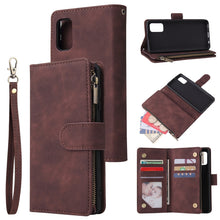 Load image into Gallery viewer, Multifunctional Horizontal Flip Leather Case, with Card Slot &amp; Holder &amp; Zipper Wallet &amp; Photo Frame, For Samsung Galaxy A21, For Samsung Galaxy A41, For Samsung Galaxy A70S, For Samsung Galaxy Note10 Lite, For OnePlus 8, For OnePlus 8 Pro, For Huawei P...