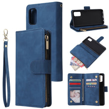 Load image into Gallery viewer, Multifunctional Horizontal Flip Leather Case, with Card Slot &amp; Holder &amp; Zipper Wallet &amp; Photo Frame, For Samsung Galaxy A21, For Samsung Galaxy A41, For Samsung Galaxy A70S, For Samsung Galaxy Note10 Lite, For OnePlus 8, For OnePlus 8 Pro, For Huawei P...