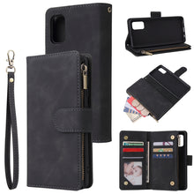 Load image into Gallery viewer, Multifunctional Horizontal Flip Leather Case, with Card Slot &amp; Holder &amp; Zipper Wallet &amp; Photo Frame, For Samsung Galaxy A21, For Samsung Galaxy A41, For Samsung Galaxy A70S, For Samsung Galaxy Note10 Lite, For OnePlus 8, For OnePlus 8 Pro, For Huawei P...