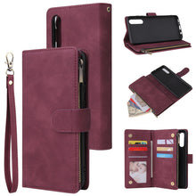 Load image into Gallery viewer, Multifunctional Horizontal Flip Leather Case, with Card Slot &amp; Holder &amp; Zipper Wallet &amp; Photo Frame, For Samsung Galaxy A21, For Samsung Galaxy A41, For Samsung Galaxy A70S, For Samsung Galaxy Note10 Lite, For OnePlus 8, For OnePlus 8 Pro, For Huawei P...