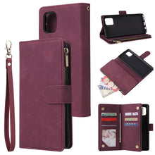 Load image into Gallery viewer, Multifunctional Horizontal Flip Leather Case, with Card Slot &amp; Holder &amp; Zipper Wallet &amp; Photo Frame, For Samsung Galaxy A21, For Samsung Galaxy A41, For Samsung Galaxy A70S, For Samsung Galaxy Note10 Lite, For OnePlus 8, For OnePlus 8 Pro, For Huawei P...