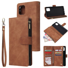 Load image into Gallery viewer, Multifunctional Horizontal Flip Leather Case, with Card Slot &amp; Holder &amp; Zipper Wallet &amp; Photo Frame, For Samsung Galaxy A21, For Samsung Galaxy A41, For Samsung Galaxy A70S, For Samsung Galaxy Note10 Lite, For OnePlus 8, For OnePlus 8 Pro, For Huawei P...