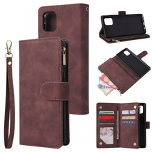 Load image into Gallery viewer, Multifunctional Horizontal Flip Leather Case, with Card Slot &amp; Holder &amp; Zipper Wallet &amp; Photo Frame, For Samsung Galaxy A21, For Samsung Galaxy A41, For Samsung Galaxy A70S, For Samsung Galaxy Note10 Lite, For OnePlus 8, For OnePlus 8 Pro, For Huawei P...