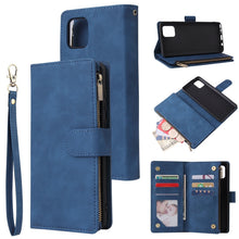Load image into Gallery viewer, Multifunctional Horizontal Flip Leather Case, with Card Slot &amp; Holder &amp; Zipper Wallet &amp; Photo Frame, For Samsung Galaxy A21, For Samsung Galaxy A41, For Samsung Galaxy A70S, For Samsung Galaxy Note10 Lite, For OnePlus 8, For OnePlus 8 Pro, For Huawei P...