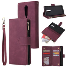Load image into Gallery viewer, Multifunctional Horizontal Flip Leather Case, with Card Slot &amp; Holder &amp; Zipper Wallet &amp; Photo Frame, For Samsung Galaxy A21, For Samsung Galaxy A41, For Samsung Galaxy A70S, For Samsung Galaxy Note10 Lite, For OnePlus 8, For OnePlus 8 Pro, For Huawei P...