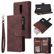 Load image into Gallery viewer, Multifunctional Horizontal Flip Leather Case, with Card Slot &amp; Holder &amp; Zipper Wallet &amp; Photo Frame, For Samsung Galaxy A21, For Samsung Galaxy A41, For Samsung Galaxy A70S, For Samsung Galaxy Note10 Lite, For OnePlus 8, For OnePlus 8 Pro, For Huawei P...