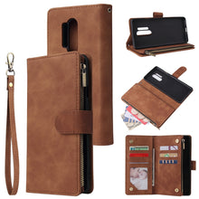 Load image into Gallery viewer, Multifunctional Horizontal Flip Leather Case, with Card Slot &amp; Holder &amp; Zipper Wallet &amp; Photo Frame, For Samsung Galaxy A21, For Samsung Galaxy A41, For Samsung Galaxy A70S, For Samsung Galaxy Note10 Lite, For OnePlus 8, For OnePlus 8 Pro, For Huawei P...