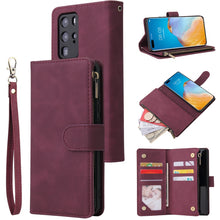 Load image into Gallery viewer, Multifunctional Horizontal Flip Leather Case, with Card Slot &amp; Holder &amp; Zipper Wallet &amp; Photo Frame, For Samsung Galaxy A21, For Samsung Galaxy A41, For Samsung Galaxy A70S, For Samsung Galaxy Note10 Lite, For OnePlus 8, For OnePlus 8 Pro, For Huawei P...