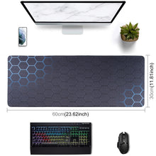 Load image into Gallery viewer, Anti-Slip Rubber Cloth Surface Game Mouse Mat Keyboard Pad, 60 x 30 x 0.2cm, 70 x 30 x 0.2cm