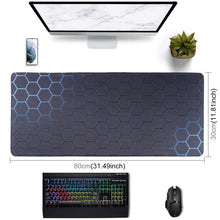 Load image into Gallery viewer, Anti-Slip Rubber Cloth Surface Game Mouse Mat Keyboard Pad, 80 x 30 x 0.2cm, 90 x 40 x 0.2cm