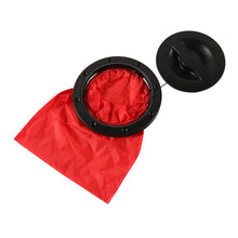 Load image into Gallery viewer, A6651-01 Universal 6 inch Round Deck Hatch Cover with Red Mesh Pocket, A6651-01