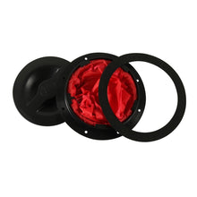Load image into Gallery viewer, A6651-01 Universal 6 inch Round Deck Hatch Cover with Red Mesh Pocket, A6651-01