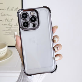Electroplating Four-corner Shockproof Space Phone Case, For iPhone 13 Pro Max, For iPhone 13 Pro, For iPhone 13, For iPhone 12, For iPhone 12 Pro Max, For iPhone 12 Pro, For iPhone 11 Pro Max, For iPhone 11