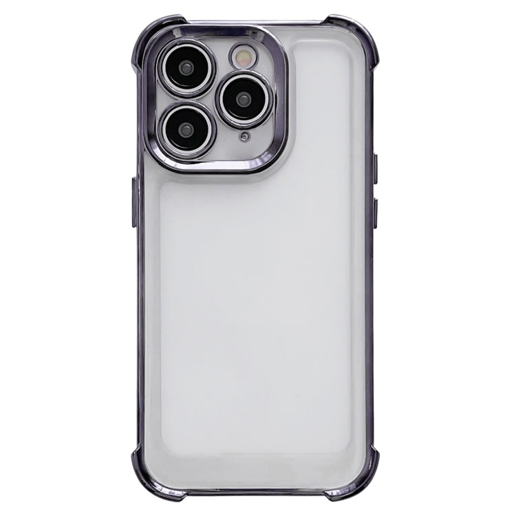 Electroplating Four-corner Shockproof Space Phone Case, For iPhone 11 Pro