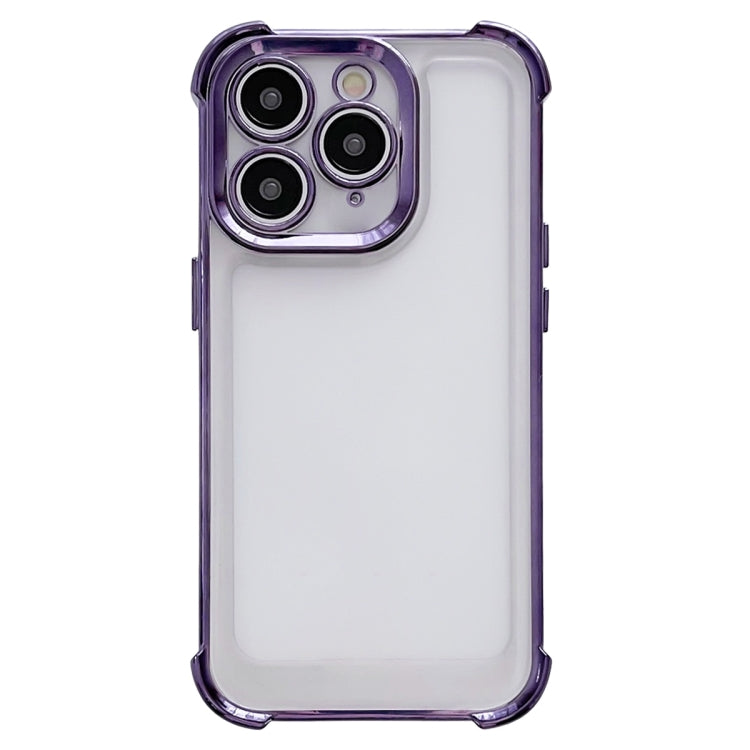 Electroplating Four-corner Shockproof Space Phone Case, For iPhone 11 Pro