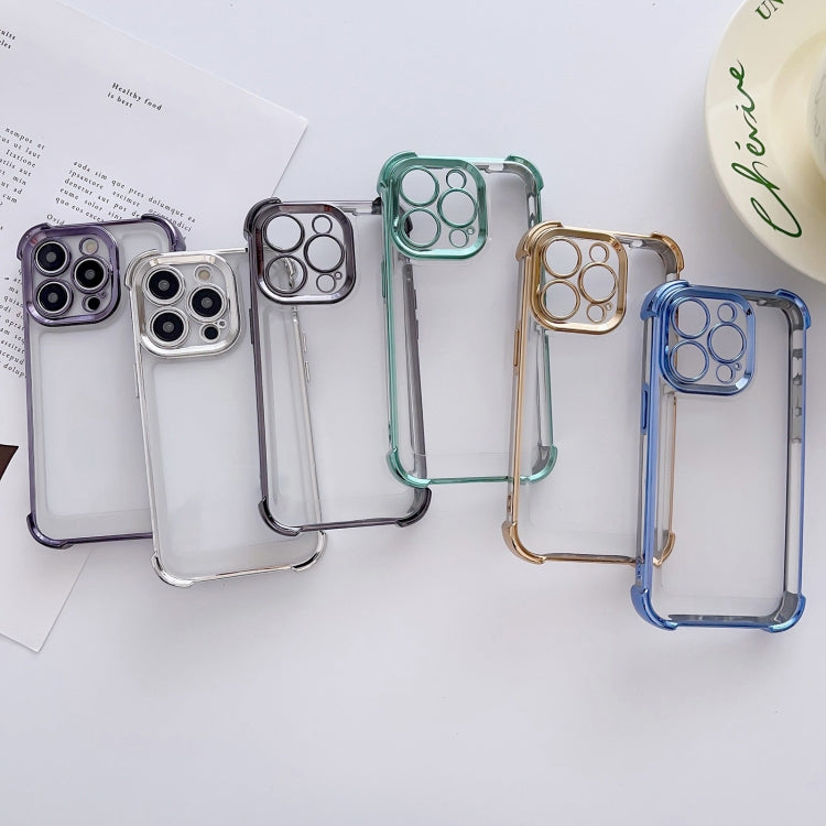 Electroplating Four-corner Shockproof Space Phone Case, For iPhone 11 Pro