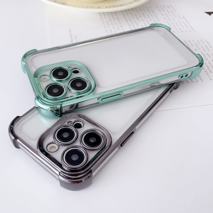 Electroplating Four-corner Shockproof Space Phone Case, For iPhone 11 Pro