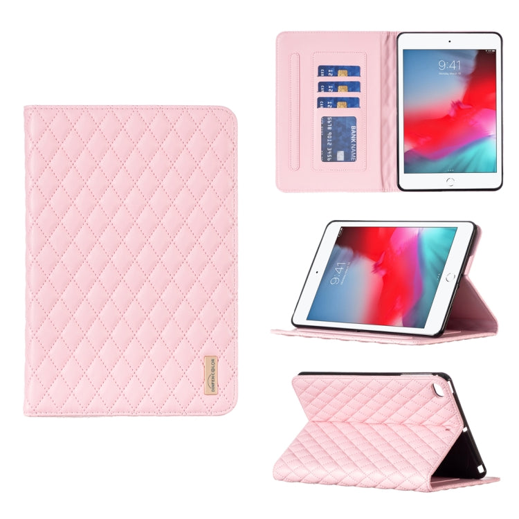 Elegant Rhombic Texture Horizontal Flip Leather Tablet Case, For iPad Pro 11 2022 / 2021 / 2020, For iPad mini 6 / mini 2024, For iPad mini 5 / 4 / 3 / 2 / 1, For iPad Pro 10.5 2019 / 10.2, For iPad 8 / 7 / 6 / 5 9.7 inch