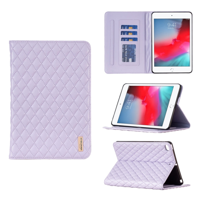 Elegant Rhombic Texture Horizontal Flip Leather Tablet Case, For iPad Pro 11 2022 / 2021 / 2020, For iPad mini 6 / mini 2024, For iPad mini 5 / 4 / 3 / 2 / 1, For iPad Pro 10.5 2019 / 10.2, For iPad 8 / 7 / 6 / 5 9.7 inch
