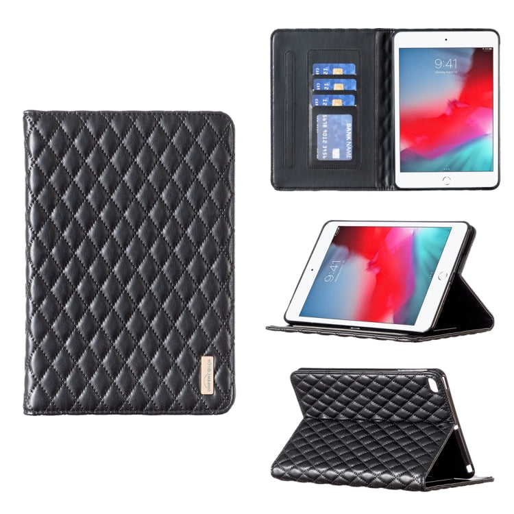 Elegant Rhombic Texture Horizontal Flip Leather Tablet Case, For iPad Pro 11 2022 / 2021 / 2020, For iPad mini 6 / mini 2024, For iPad mini 5 / 4 / 3 / 2 / 1, For iPad Pro 10.5 2019 / 10.2, For iPad 8 / 7 / 6 / 5 9.7 inch