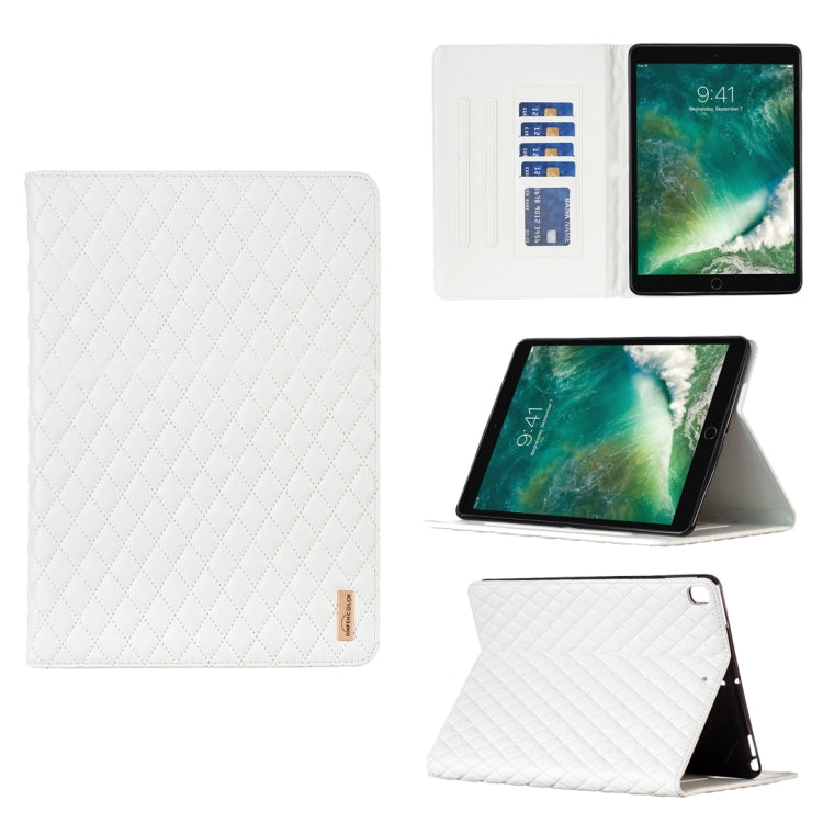 Elegant Rhombic Texture Horizontal Flip Leather Tablet Case, For iPad Pro 11 2022 / 2021 / 2020, For iPad mini 6 / mini 2024, For iPad mini 5 / 4 / 3 / 2 / 1, For iPad Pro 10.5 2019 / 10.2, For iPad 8 / 7 / 6 / 5 9.7 inch