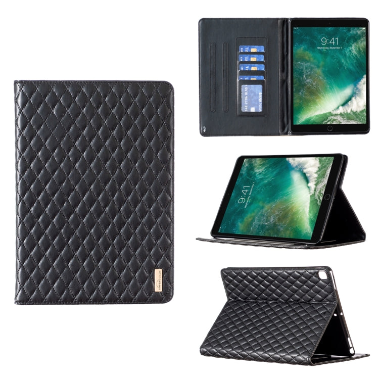 Elegant Rhombic Texture Horizontal Flip Leather Tablet Case, For iPad Pro 11 2022 / 2021 / 2020, For iPad mini 6 / mini 2024, For iPad mini 5 / 4 / 3 / 2 / 1, For iPad Pro 10.5 2019 / 10.2, For iPad 8 / 7 / 6 / 5 9.7 inch