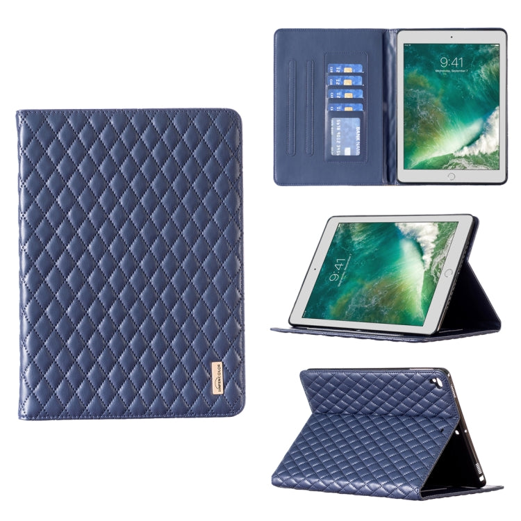 Elegant Rhombic Texture Horizontal Flip Leather Tablet Case, For iPad Pro 11 2022 / 2021 / 2020, For iPad mini 6 / mini 2024, For iPad mini 5 / 4 / 3 / 2 / 1, For iPad Pro 10.5 2019 / 10.2, For iPad 8 / 7 / 6 / 5 9.7 inch