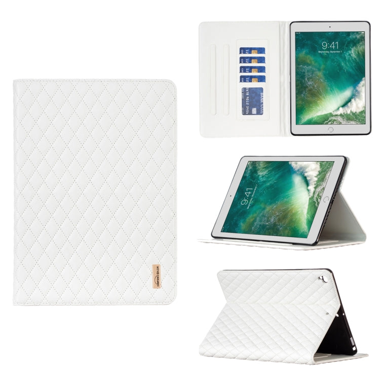 Elegant Rhombic Texture Horizontal Flip Leather Tablet Case, For iPad Pro 11 2022 / 2021 / 2020, For iPad mini 6 / mini 2024, For iPad mini 5 / 4 / 3 / 2 / 1, For iPad Pro 10.5 2019 / 10.2, For iPad 8 / 7 / 6 / 5 9.7 inch