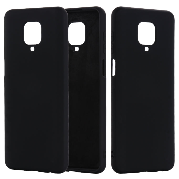 Solid Color Liquid Silicone Full Coverage Anti-fall Mobile Phone Protective Cover, For Xiaomi Redmi Note 9 Pro Max