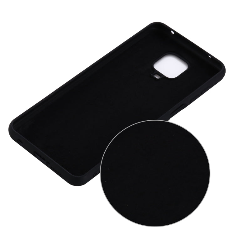 Solid Color Liquid Silicone Full Coverage Anti-fall Mobile Phone Protective Cover, For Xiaomi Redmi Note 9 Pro Max