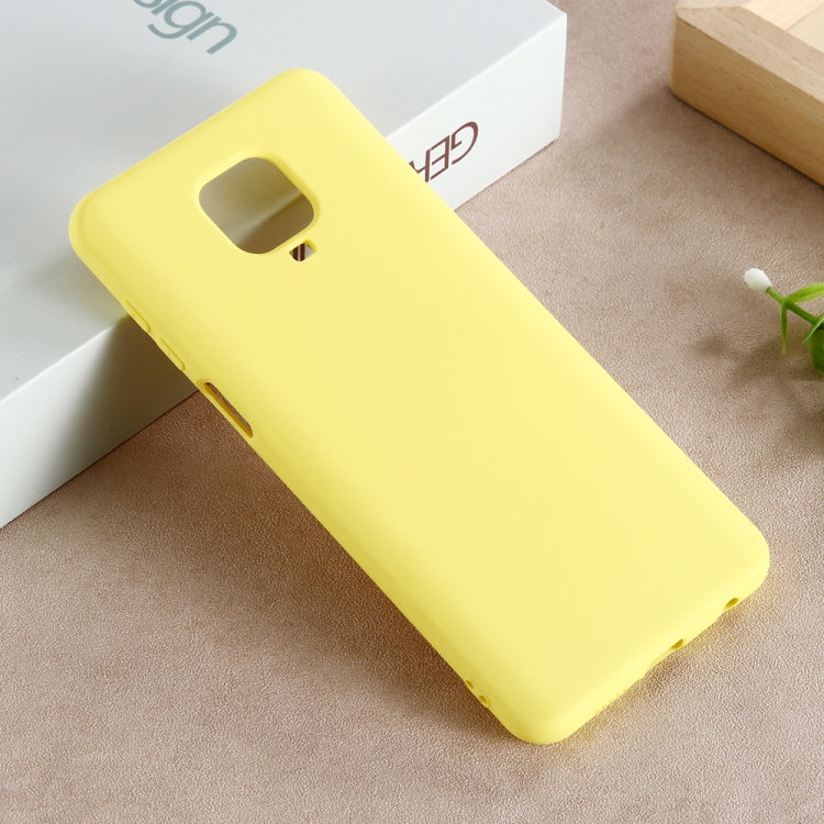 Solid Color Liquid Silicone Full Coverage Anti-fall Mobile Phone Protective Cover, For Xiaomi Redmi Note 9 Pro Max