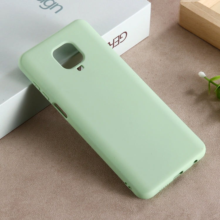 Solid Color Liquid Silicone Full Coverage Anti-fall Mobile Phone Protective Cover, For Xiaomi Redmi Note 9 Pro Max