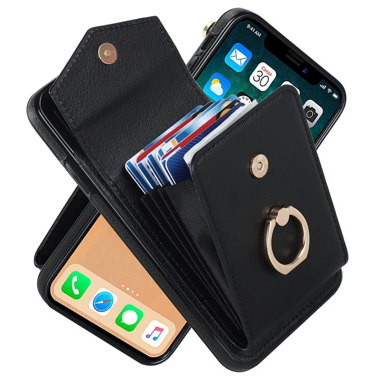 Ring Holder RFID Card Slot Phone Case, For iPhone XR, For iPhone XS Max, For Samsung Galaxy A33 5G, For Samsung Galaxy A51 5G, For Samsung Galaxy A53 5G, For Samsung Galaxy A71 5G, For Samsung Galaxy S20, For Samsung Galaxy S20 Ultra                   ...