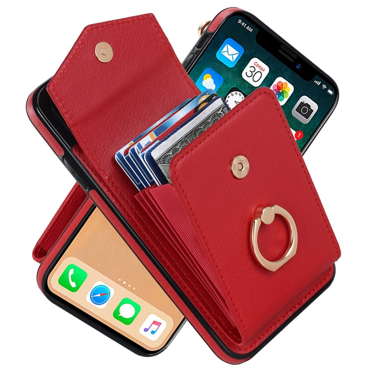 Ring Holder RFID Card Slot Phone Case, For iPhone XR, For iPhone XS Max, For Samsung Galaxy A33 5G, For Samsung Galaxy A51 5G, For Samsung Galaxy A53 5G, For Samsung Galaxy A71 5G, For Samsung Galaxy S20, For Samsung Galaxy S20 Ultra                   ...