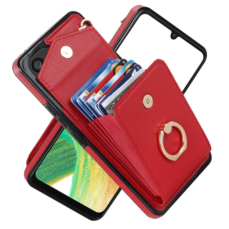 Ring Holder RFID Card Slot Phone Case, For iPhone XR, For iPhone XS Max, For Samsung Galaxy A33 5G, For Samsung Galaxy A51 5G, For Samsung Galaxy A53 5G, For Samsung Galaxy A71 5G, For Samsung Galaxy S20, For Samsung Galaxy S20 Ultra                   ...