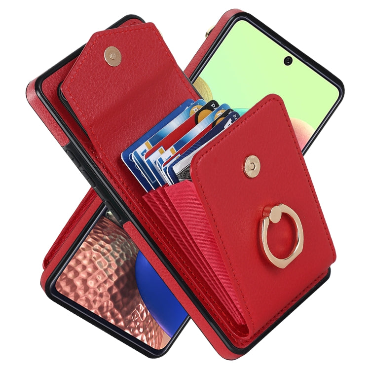 Ring Holder RFID Card Slot Phone Case, For iPhone XR, For iPhone XS Max, For Samsung Galaxy A33 5G, For Samsung Galaxy A51 5G, For Samsung Galaxy A53 5G, For Samsung Galaxy A71 5G, For Samsung Galaxy S20, For Samsung Galaxy S20 Ultra                   ...