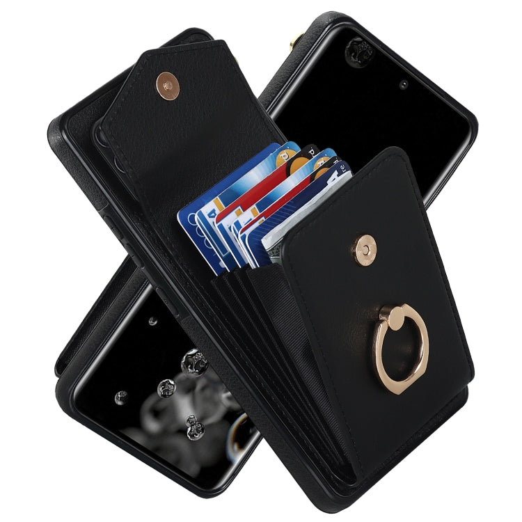 Ring Holder RFID Card Slot Phone Case, For iPhone XR, For iPhone XS Max, For Samsung Galaxy A33 5G, For Samsung Galaxy A51 5G, For Samsung Galaxy A53 5G, For Samsung Galaxy A71 5G, For Samsung Galaxy S20, For Samsung Galaxy S20 Ultra                   ...