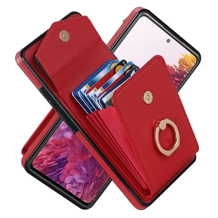 Ring Holder RFID Card Slot Phone Case, For iPhone XR, For iPhone XS Max, For Samsung Galaxy A33 5G, For Samsung Galaxy A51 5G, For Samsung Galaxy A53 5G, For Samsung Galaxy A71 5G, For Samsung Galaxy S20, For Samsung Galaxy S20 Ultra                   ...
