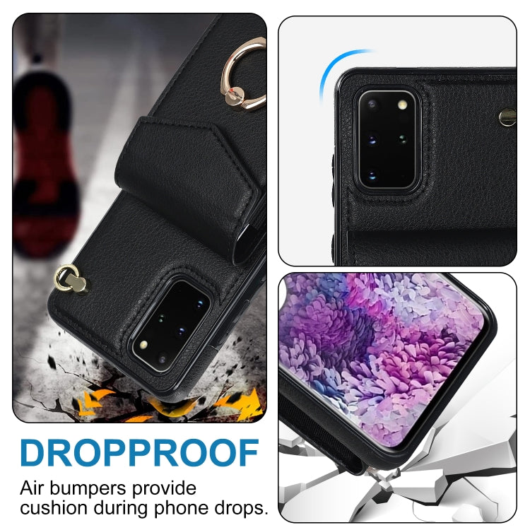 Ring Holder RFID Card Slot Phone Case, For Samsung Galaxy S20+