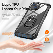 Load image into Gallery viewer, TPU + PC Lens Protection Phone Case with Ring Holder, For iPhone 11, For iPhone 11 Pro, For iPhone 11 Pro Max, For iPhone XS / X, For iPhone XS Max, For iPhone XR, For iPhone 12 / 12 Pro, For iPhone 12 Pro Max